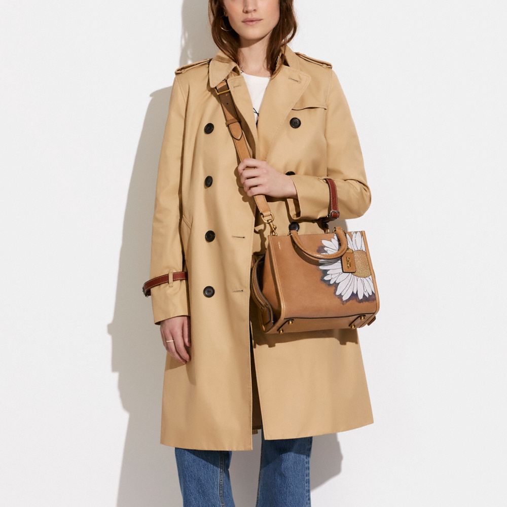 Coach X Kōki, Rogue Bag 25 In Original Natural Leather With Daisy