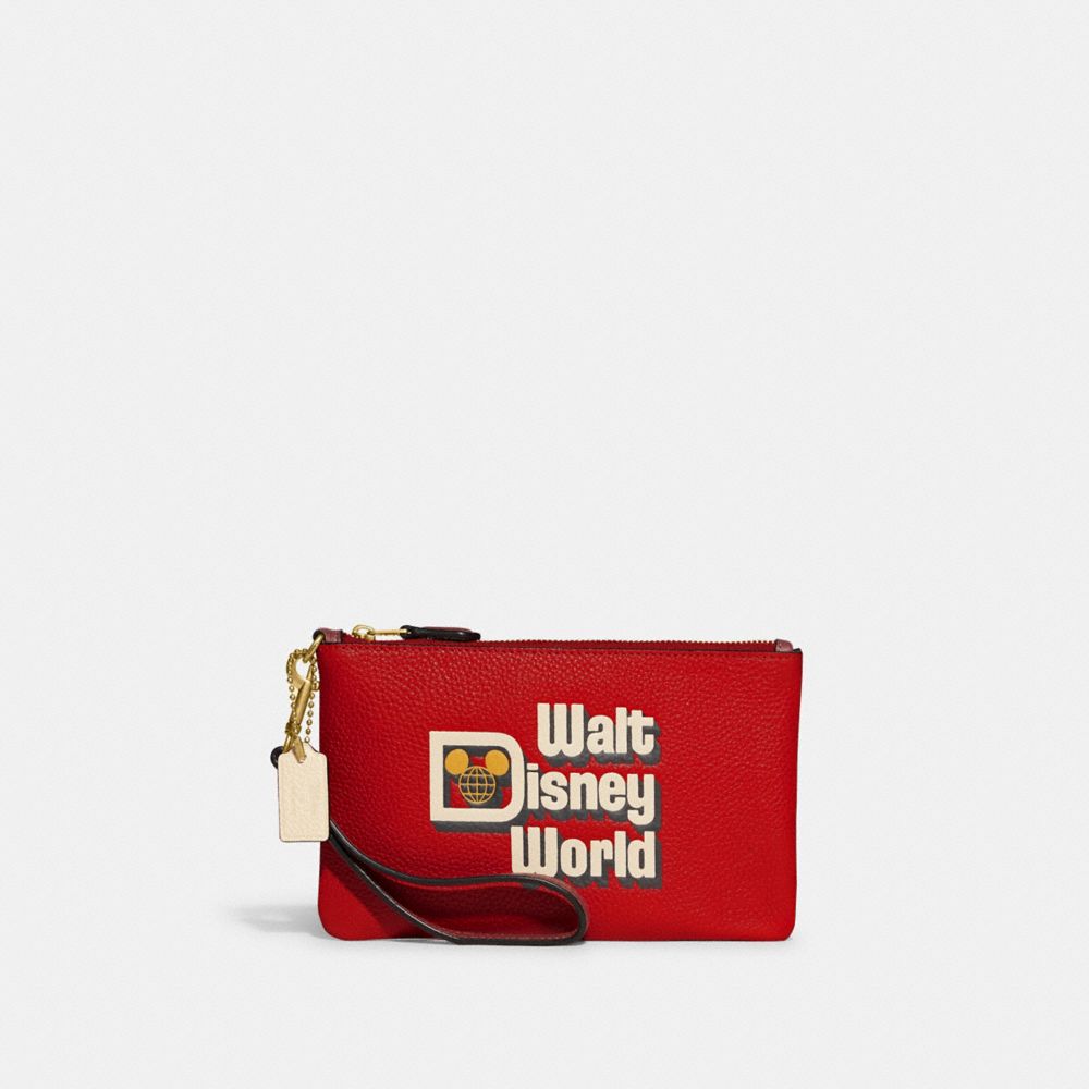 COACH® | Disney X Coach Small Wristlet With Walt Disney World Motif