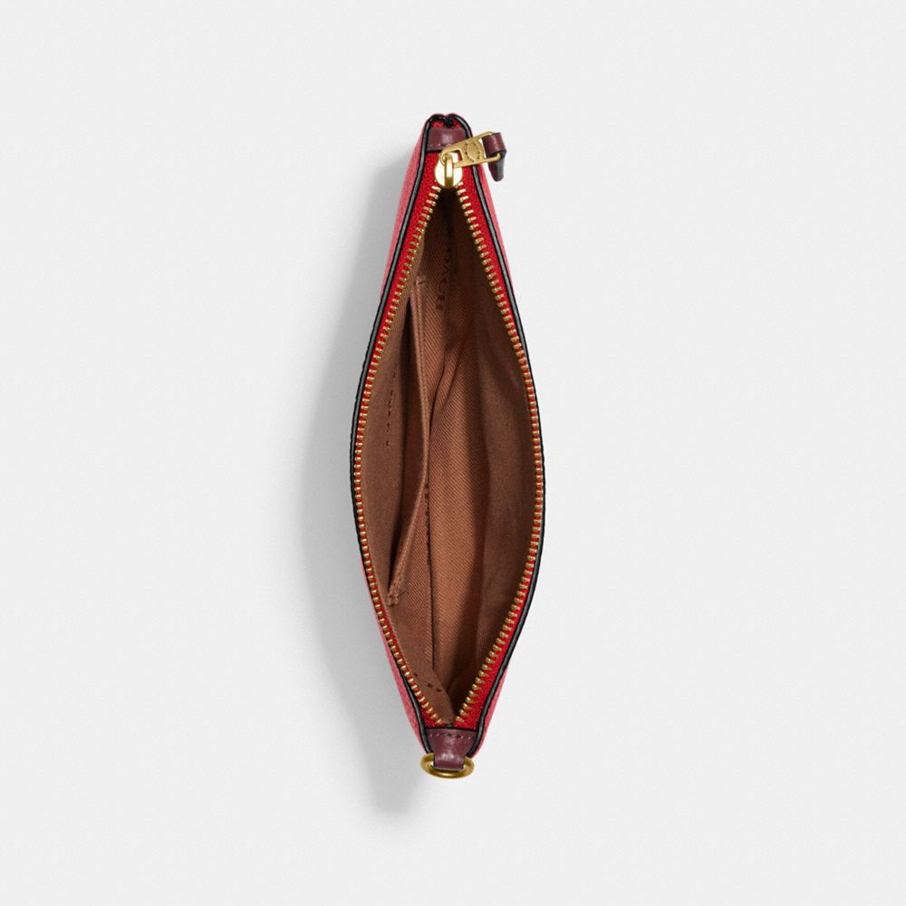 COACH®,Disney X Coach Small Wristlet With Walt Disney World Motif,,Inside View,Top View