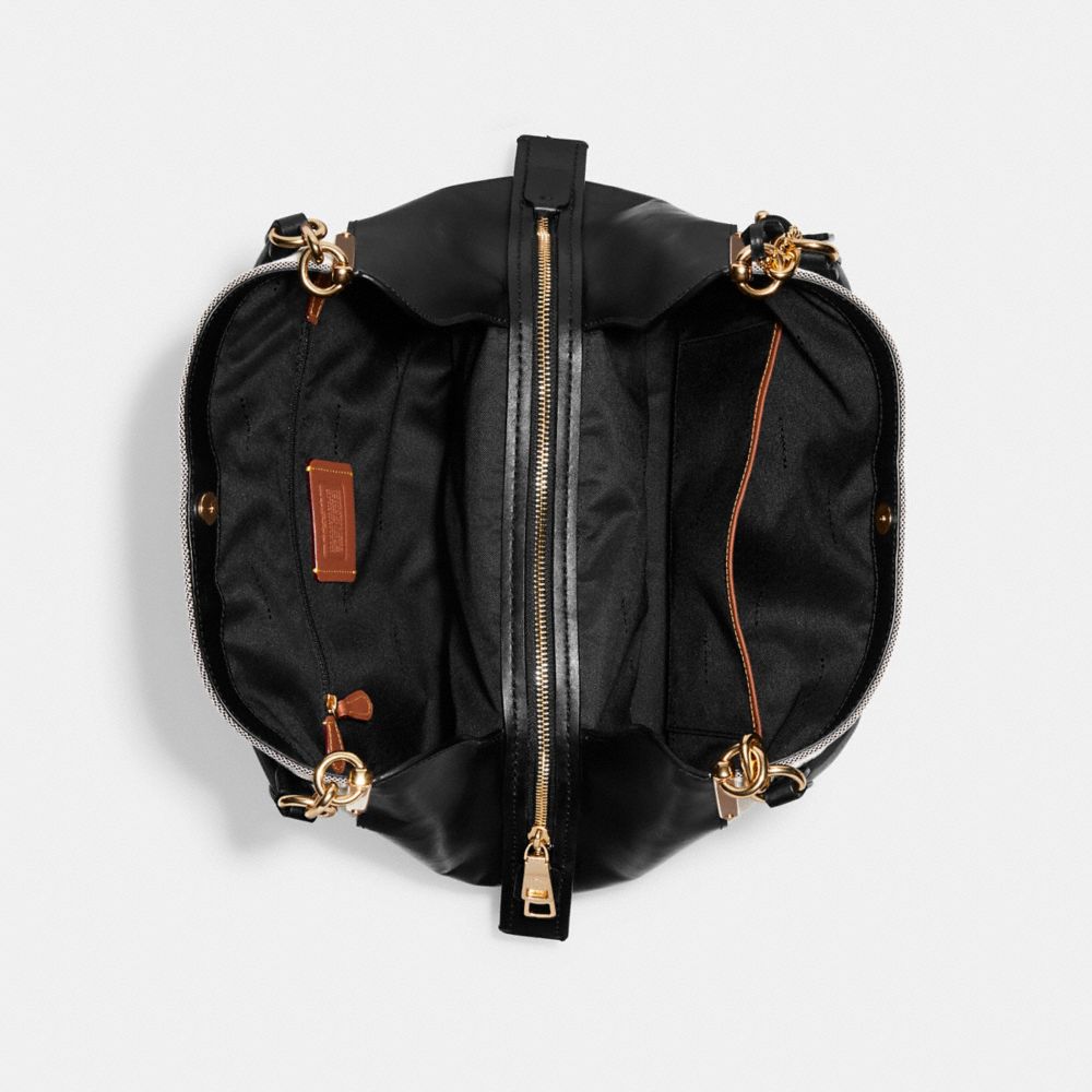 COACH®,Dalton Bag 31 With Coach Badge,,Inside View,Top View