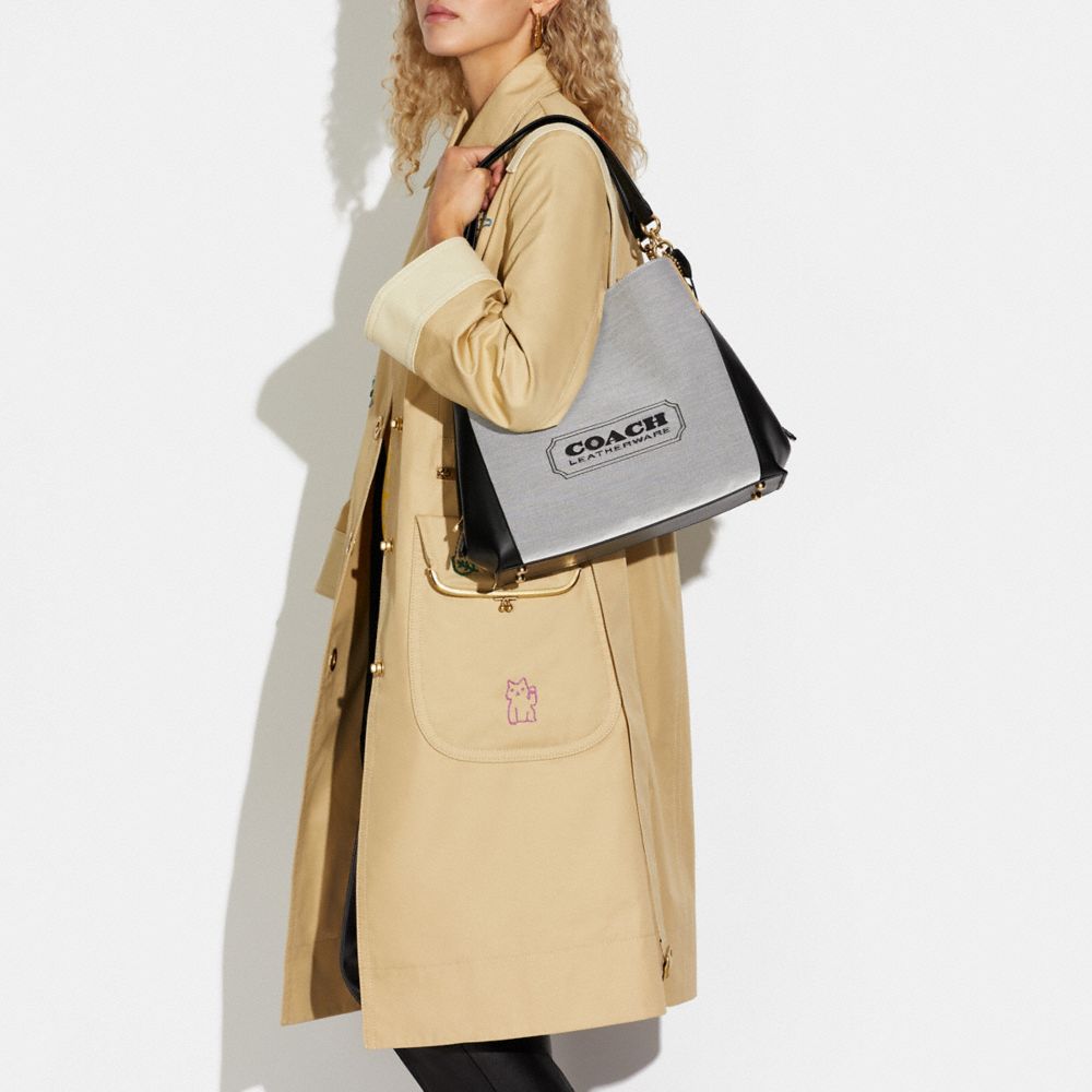 COACH®,Dalton Bag 31 With Coach Badge,,Detail View