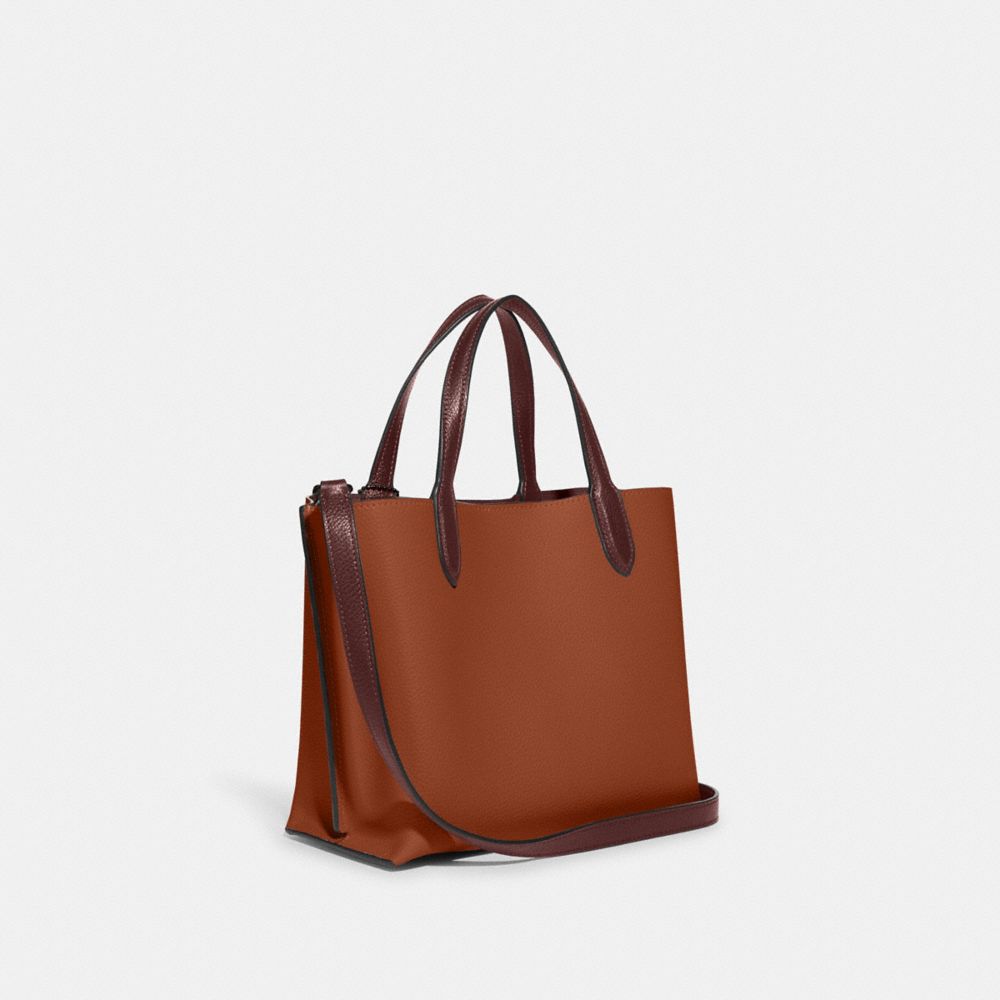 COACH®,Willow Tote Bag 24 In Colorblock With Signature Canvas Interior,,Angle View