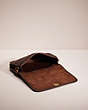 COACH®,VINTAGE POCKET PURSE,Glovetanned Leather,Small,Brass/Brown,Inside View,Top View