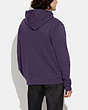 COACH®,HORSE AND CARRIAGE HOODIE IN ORGANIC COTTON,Organic Cotton,Dark Purple,Scale View