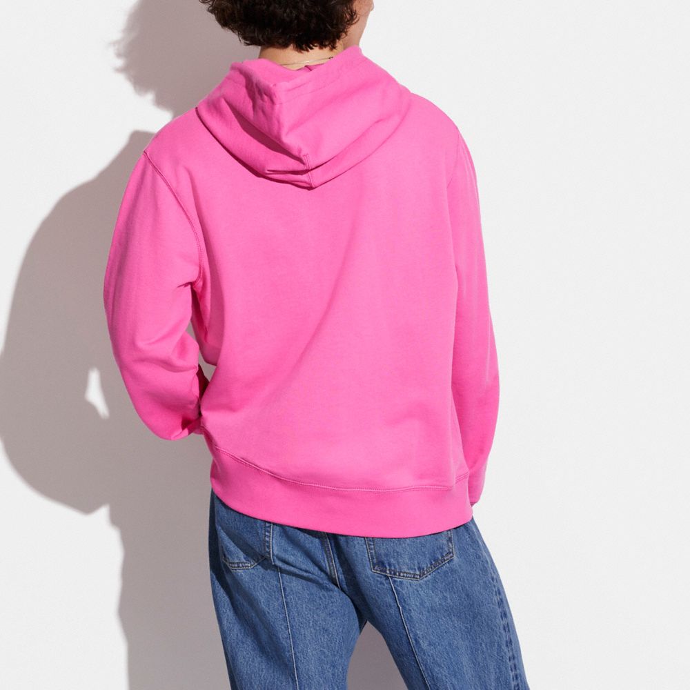 COACH®,CHANDAIL À CAPUCHON CHEVAL ET CHARIOT EN COTON BIOLOGIQUE,Coton biologique,Pétunia,Scale View