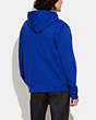 COACH®,HORSE AND CARRIAGE HOODIE IN ORGANIC COTTON,Organic Cotton,Blue Fin,Scale View