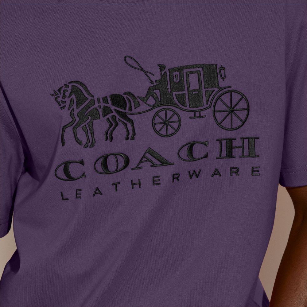 COACH C9800 Horse And Carriage Signature T Shirt NWT 