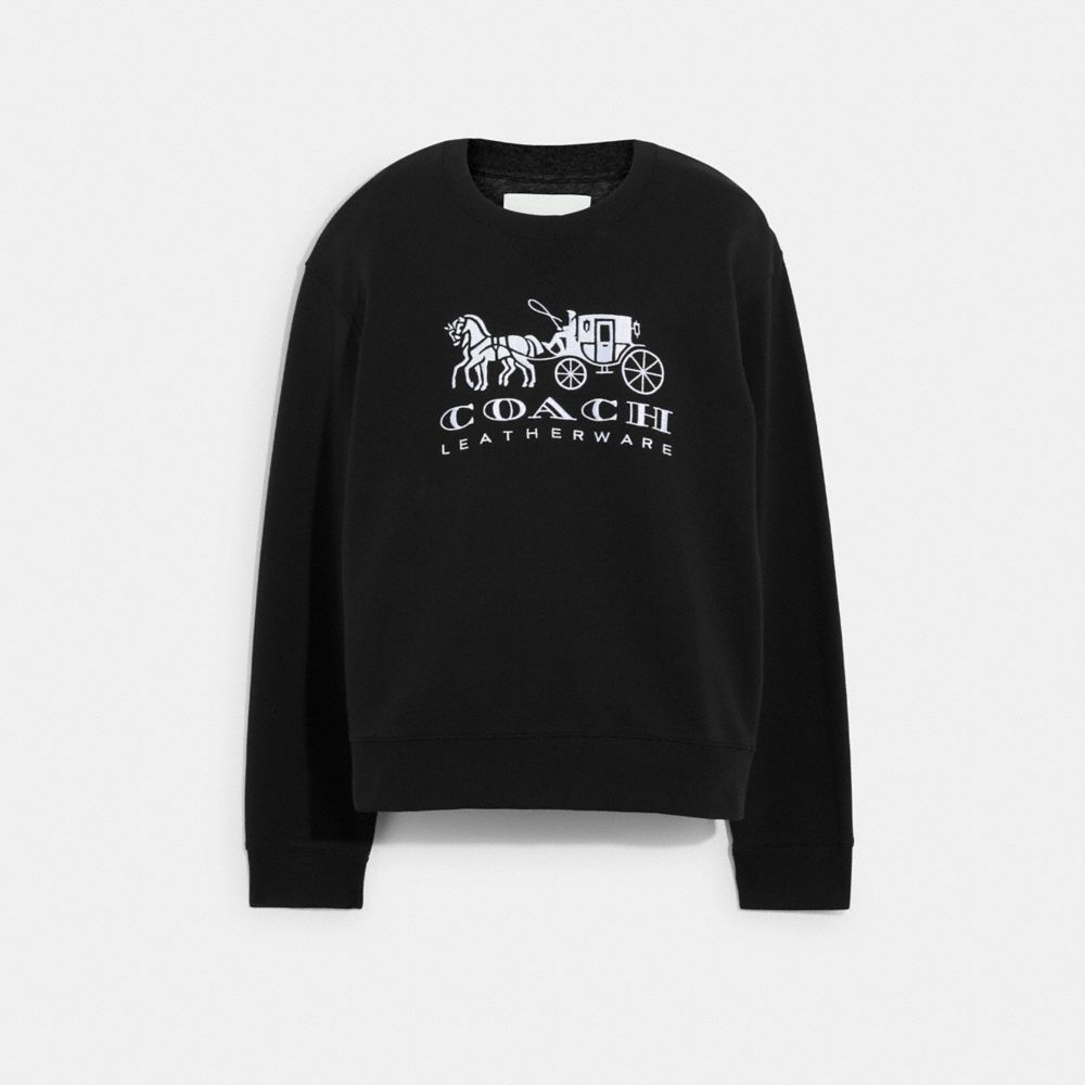 COACH Horse And Carriage Crewneck Sweatshirt In Organic Cotton