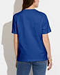 COACH®,HORSE AND CARRIAGE T-SHIRT IN ORGANIC COTTON,Organic Cotton,Blue,Scale View