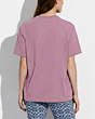 COACH®,HORSE AND CARRIAGE T-SHIRT IN ORGANIC COTTON,Organic Cotton,Violet Orchid,Scale View