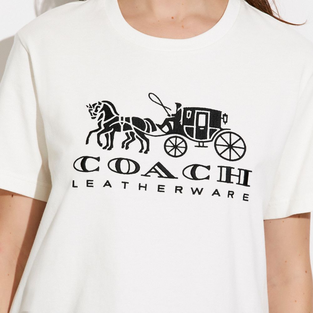 COACH C9800 Horse And Carriage Signature T Shirt NWT 