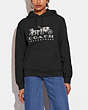 COACH®,HORSE AND CARRIAGE HOODIE IN ORGANIC COTTON,Black,Scale View