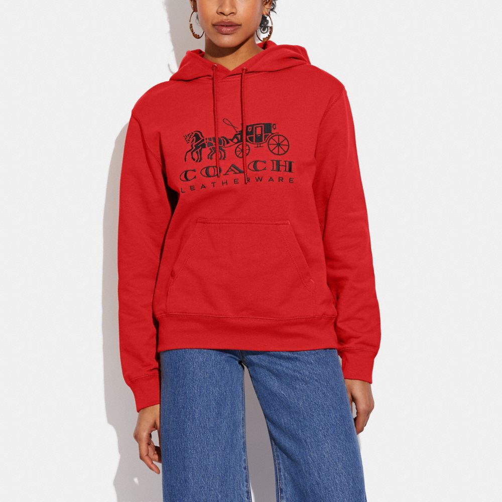 Coach X Champion Women's Super Fleece Signature Zip Hoodie