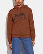 COACH®,HORSE AND CARRIAGE HOODIE IN ORGANIC COTTON,Organic Cotton,Saddle,Scale View