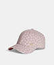 COACH®,BASEBALL HAT WITH GRAPHIC DITSY PRINT,Pink Chalk,Front View