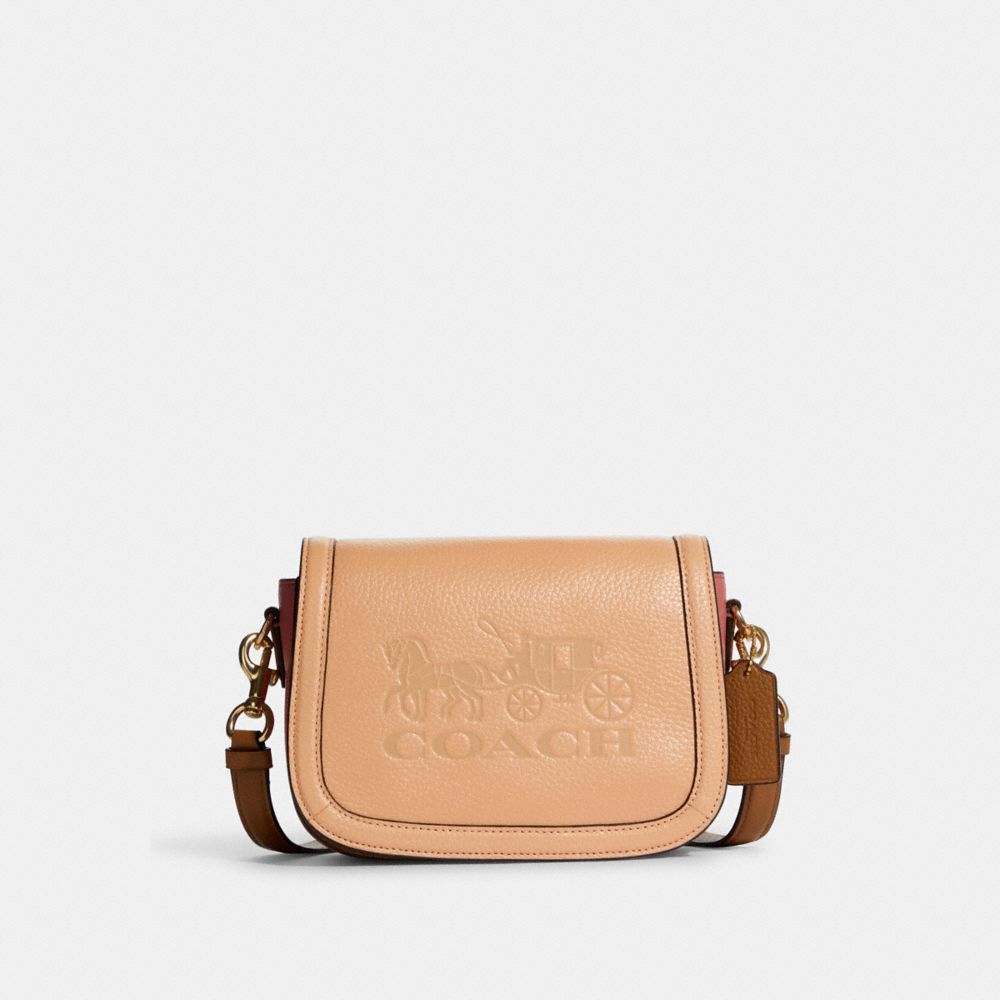 Coach Jes Crossbody, Khaki Saddle: Handbags