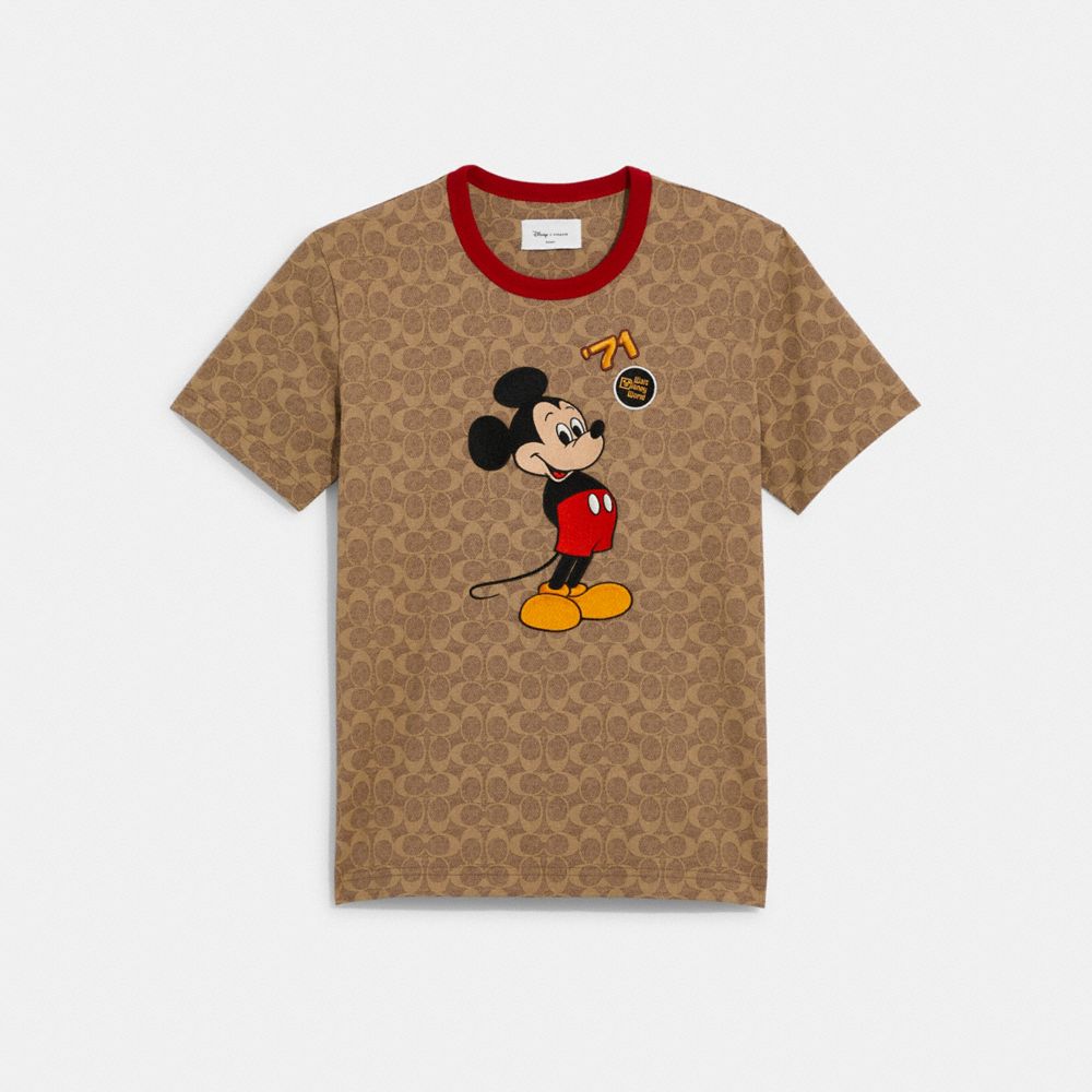 COACH® | Disney X Coach Mickey Mouse And Friends Signature T Shirt 