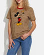 COACH®,DISNEY X COACH MICKEY MOUSE AND FRIENDS SIGNATURE T-SHIRT IN ORGANIC COTTON,cotton,Signature C,Scale View