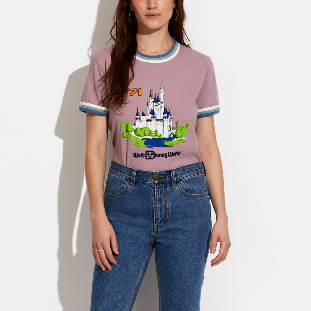 COACH®,Disney X Coach Triple Rib T Shirt In Organic Cotton,,Scale View