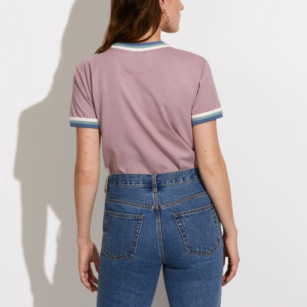 COACH®,Disney X Coach Triple Rib T Shirt In Organic Cotton,,Scale View