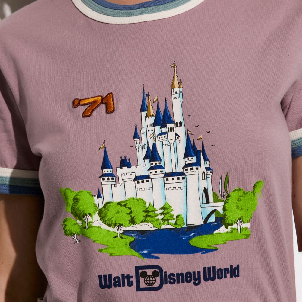 Disney X Coach Triple Rib T Shirt In Organic Cotton