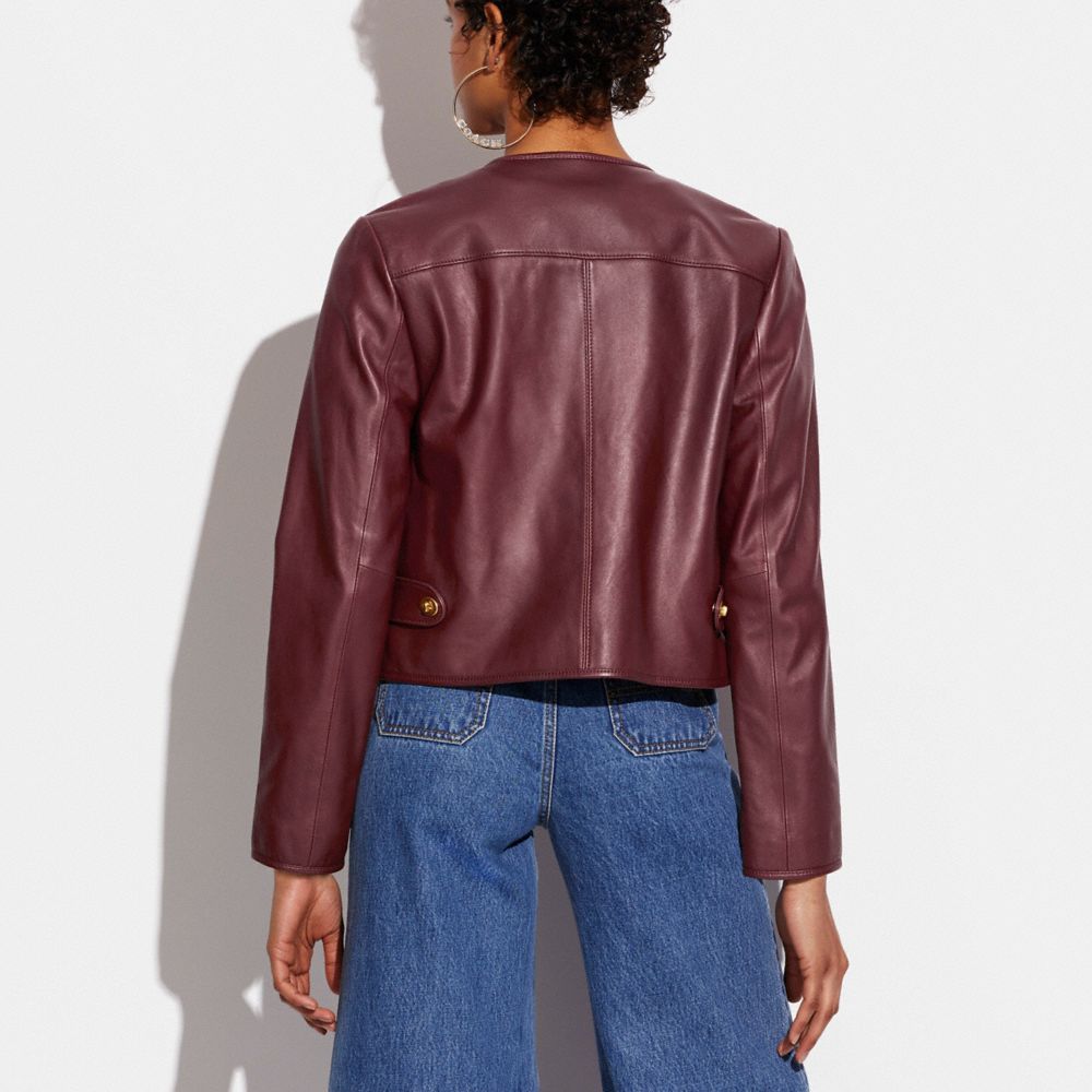 COACH® | Cardi Leather Jacket
