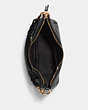 COACH®,JULES HOBO,Pebbled Leather,Large,Gold/Black,Inside View,Top View
