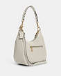COACH®,JULES HOBO,Pebbled Leather,Large,Gold/Chalk,Angle View