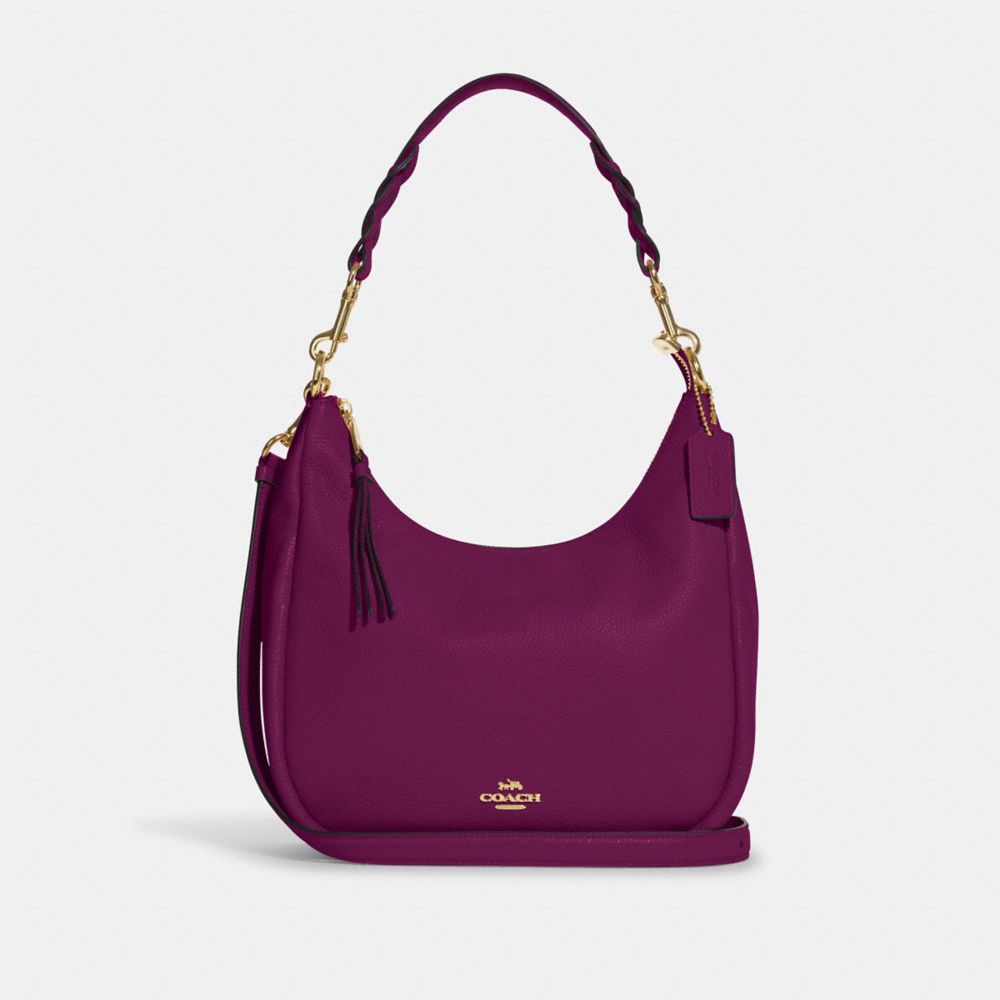 Coach Magenta Leather Jules Hobo Coach