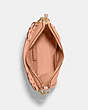 COACH®,JULES HOBO,Pebbled Leather,Large,Gold/Faded Blush,Inside View,Top View