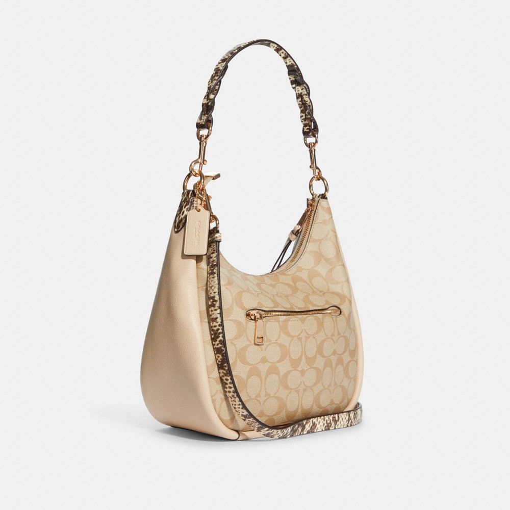 Coach Ivory Leather Zoe Hobo Coach