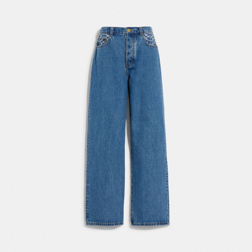 COACH® | Medium Wash Skater Jeans