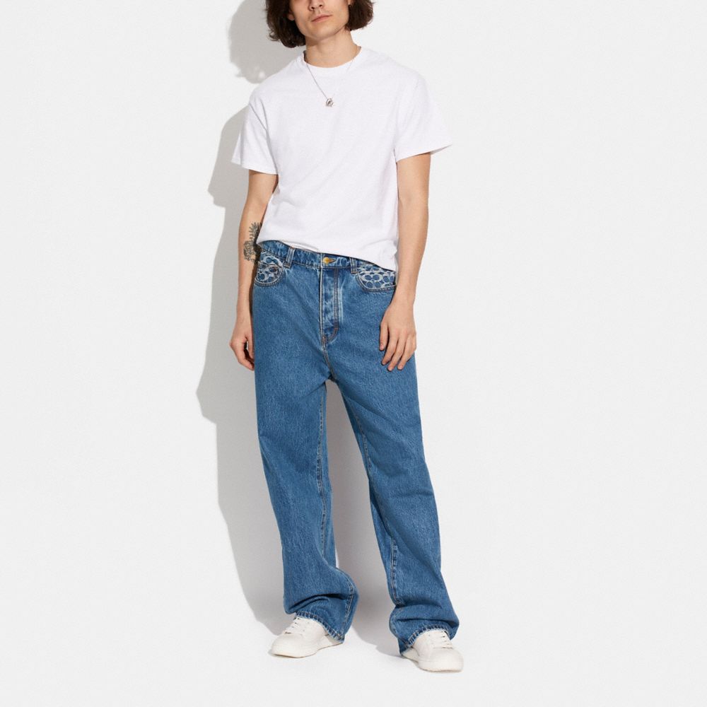 COACH® | Medium Wash Skater Jeans