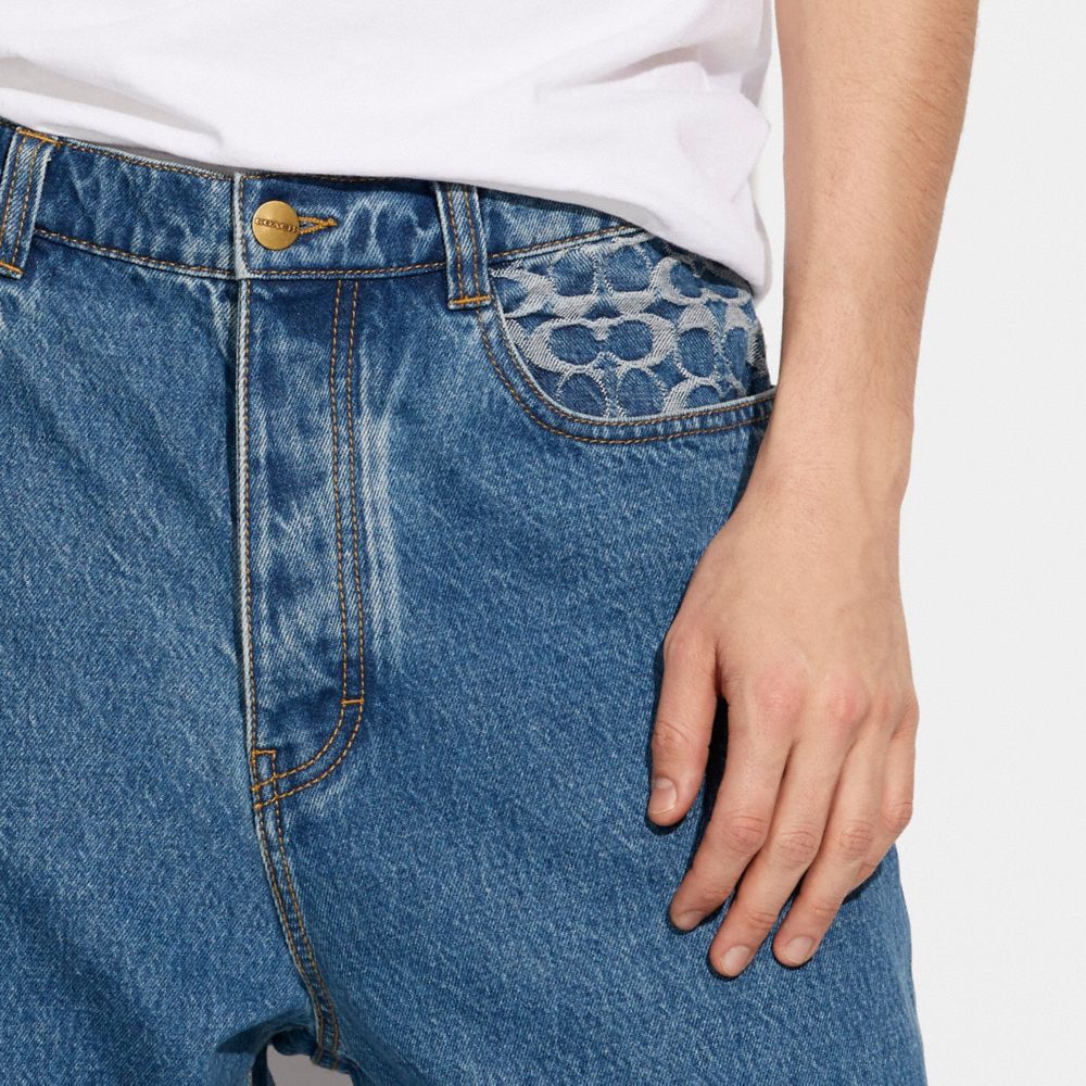 COACH® | Medium Wash Skater Jeans