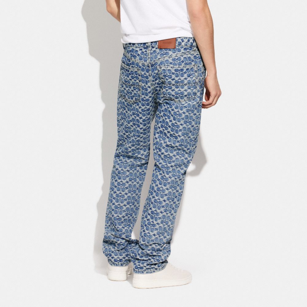 All Over Signature Slim Jeans