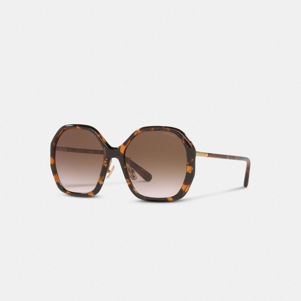 COACH® | Oversized Round Sunglasses