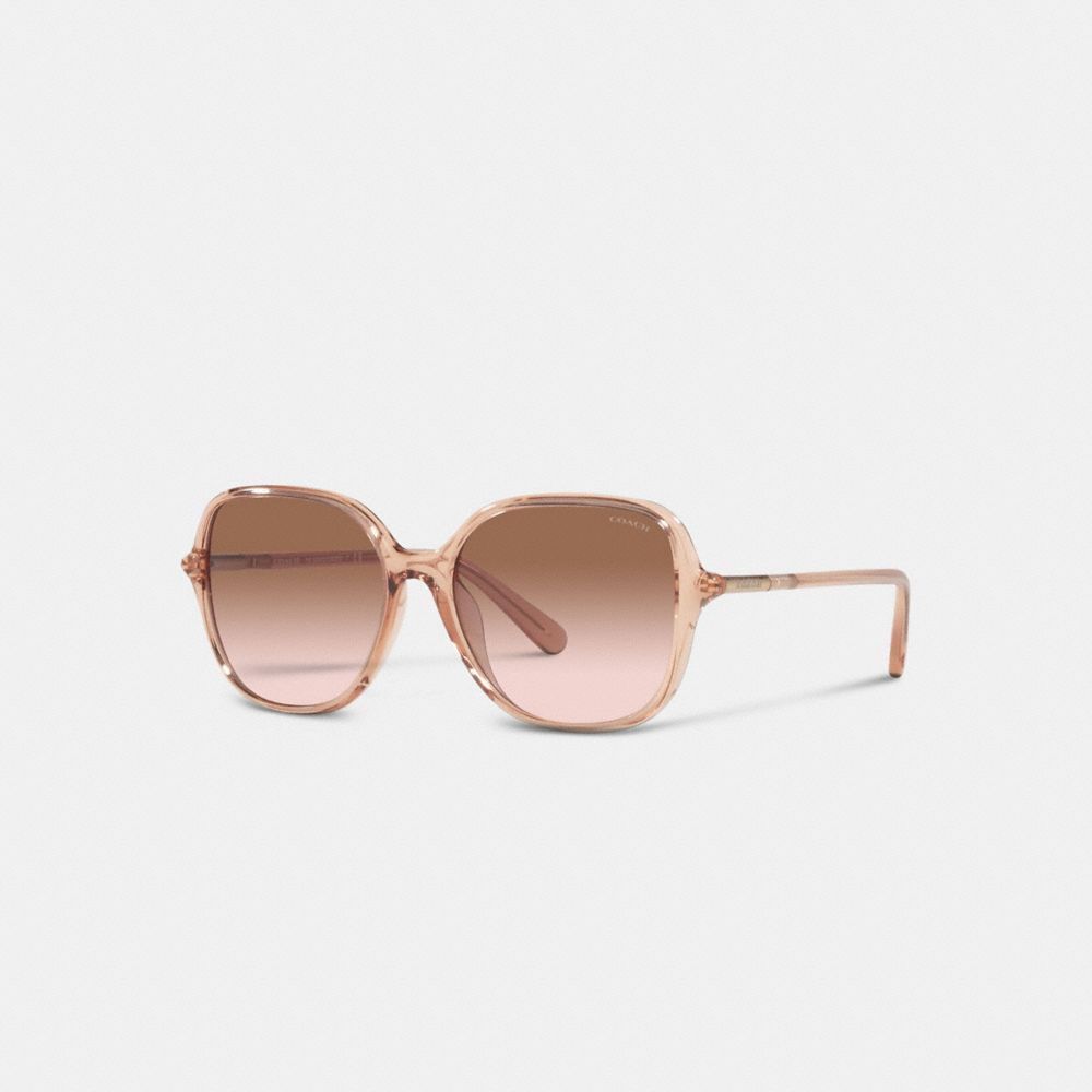 Coach round clearance sunglasses