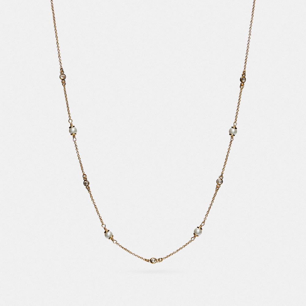 COACH® | Classic Crystal Pearl Necklace