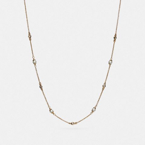 Coach Sculpted C Pearl Necklace