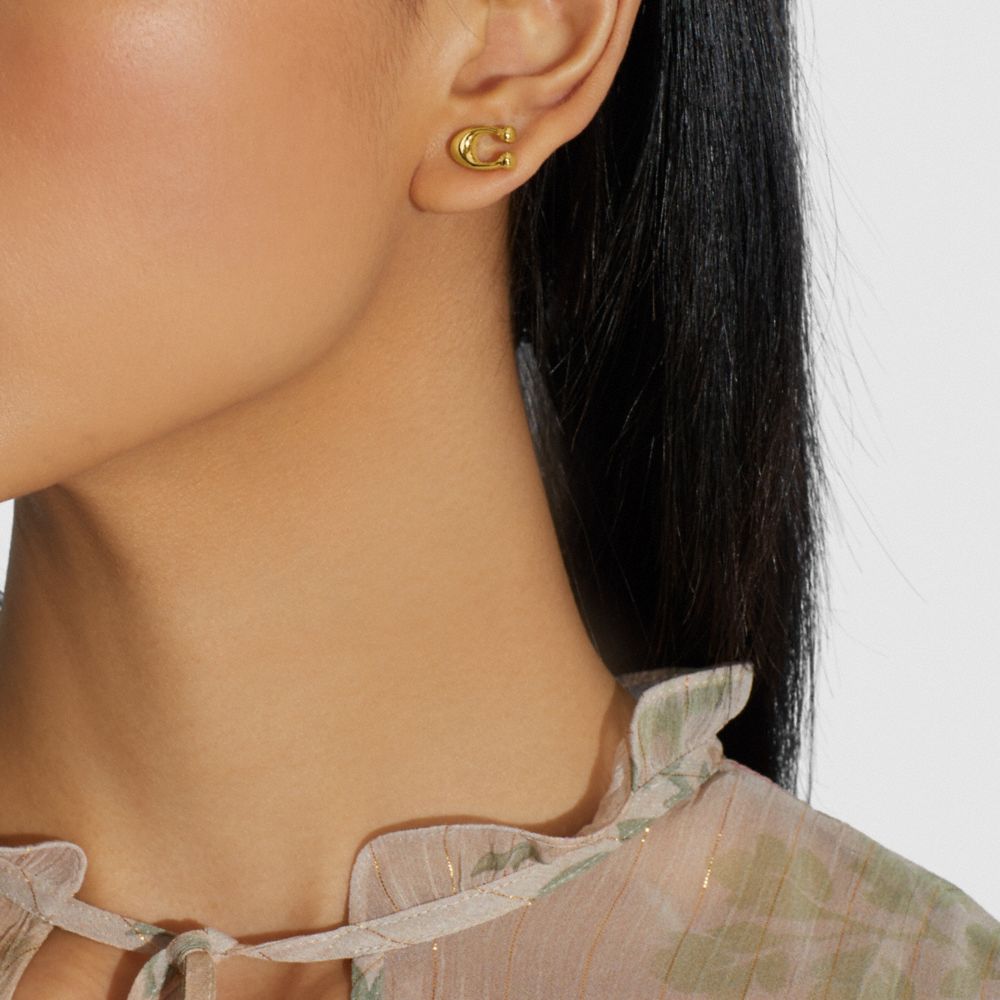 Signature Large Earring Backs in Gold