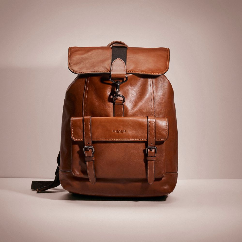 Coach leather shop bleecker backpack