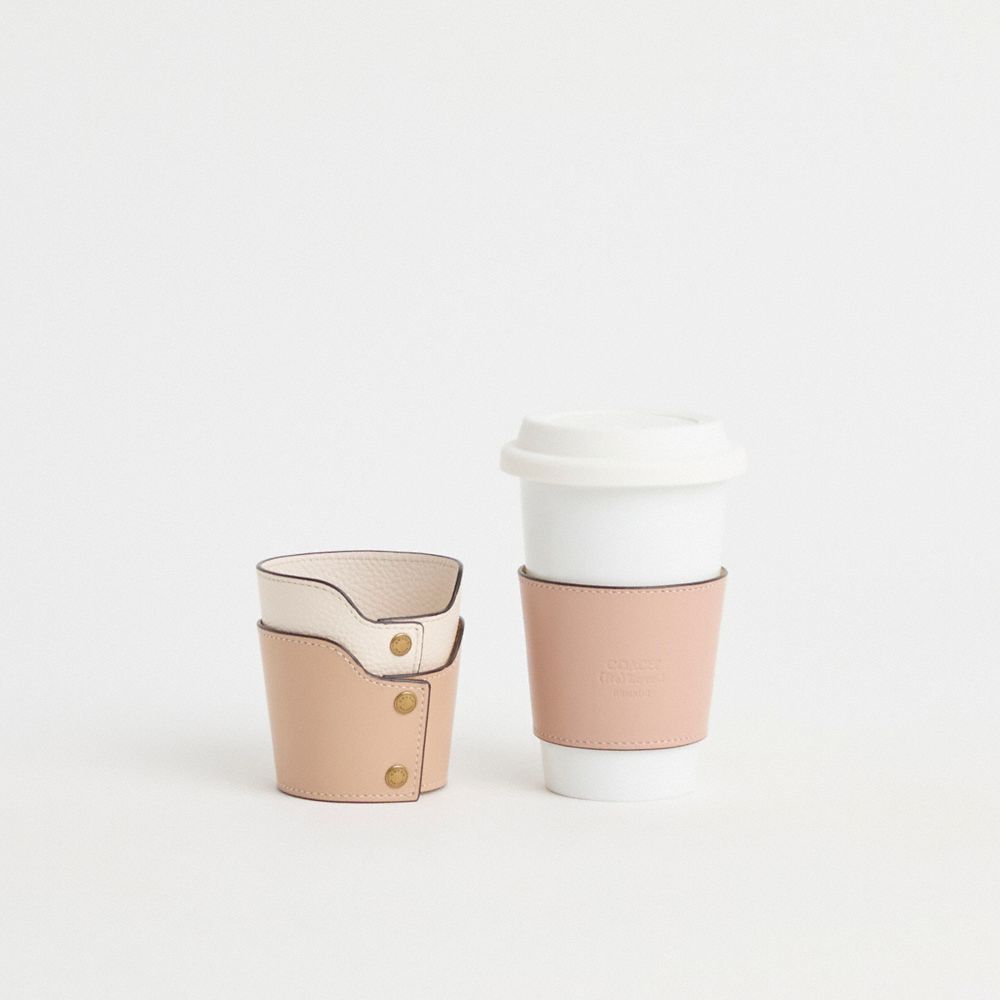 COACH®,PORTE-GOBELET RÉINVENTÉ,Cuir,Chair,Group View