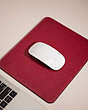 COACH®,REMADE MOUSE PAD,Leather,Red,Inside View, Top View