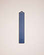 COACH®,REMADE BOOKMARK,Leather,Navy Blue,Back View