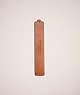 COACH®,REMADE BOOKMARK,Leather,Brown,Front View