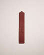 COACH®,REMADE BOOKMARK,Leather,Wine,Front View
