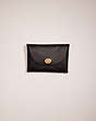COACH®,REMADE MEDIUM POUCH,Pebble Leather,Black,Front View
