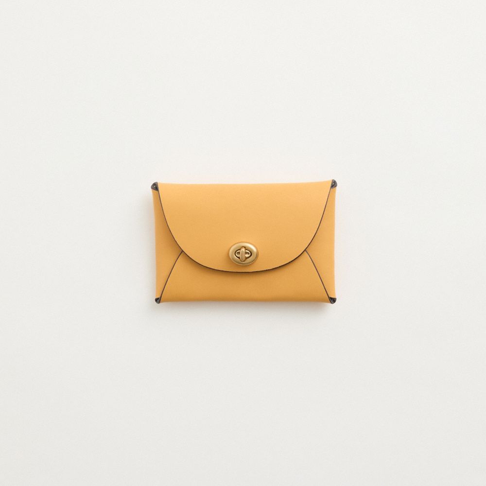 Coach Remade Medium Pouch In Mustard