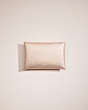 COACH®,REMADE MEDIUM POUCH,Pebble Leather,Rose Gold Metallic,Back View