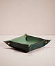 COACH®,REMADE VALET TRAY,Leather,Green,Front View